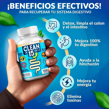 Clean15™ Limpieza Estomacal Completa en 15 días - SuperHuman™